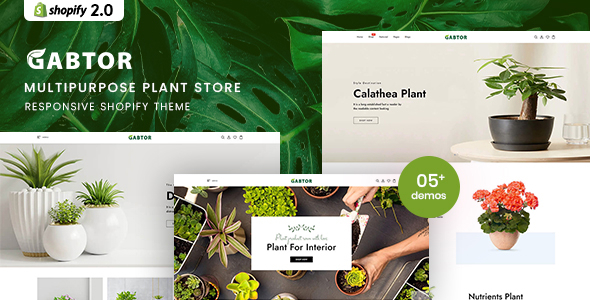 Gabtor – MultiPurpose Plant Store Shopify 2.0 Theme