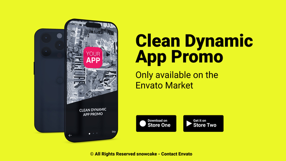 Clean Dynamic App Promo Product Promo template preview