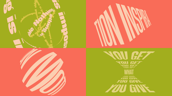 Juicy Typography Video Displays template preview