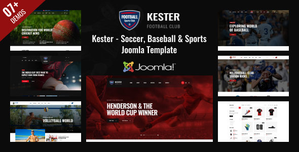 Kester – Joomla 5 Soccer & Mega Sports Template