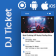 Events App DJ App Android iOS Template Ionic Ticket Booking App DJETicket