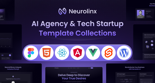 Neurolinx - AI Agency & Tech Startup Templates