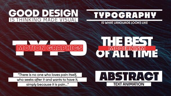 Modern Titles Titles template preview