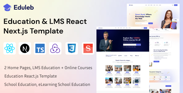 Eduleb - Education & LMS React Next.js Template