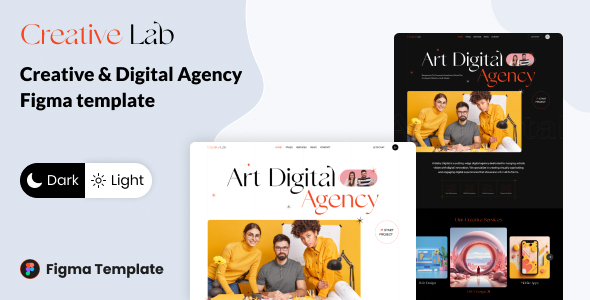 CreativeLab - Creative & Digital Agency Figma Template