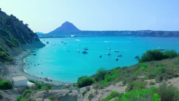 Beautiful Lagoon and Small Beach with Beautiful Turquoise Water alt