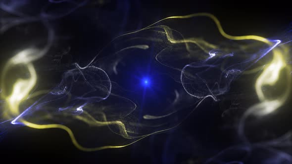 Loop Particle Background With Blule Light alt