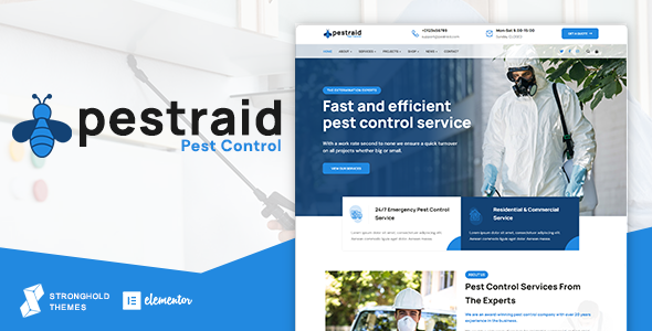 PestRaid – Pest Control WordPress Theme