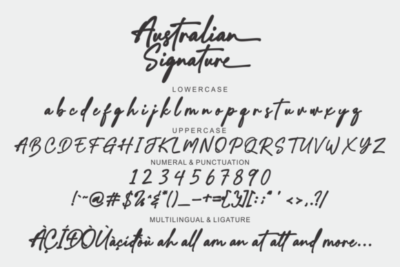 Australian Signature, Fonts | GraphicRiver