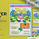 Yellow Pop Art Talkshow Flyer Set
