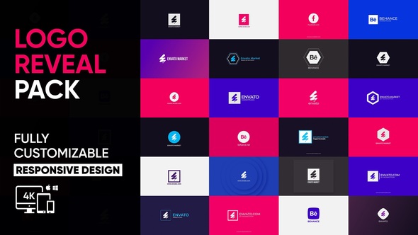 Minimal Logo Reval Pack | After Effects Logo Stings template preview