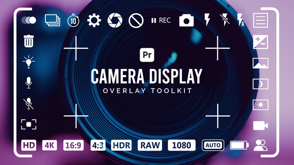 Camera Display Overlay Toolkit for Premiere Pro Premiere Pro template preview