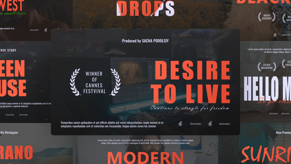 Cinematic Titles Titles template preview