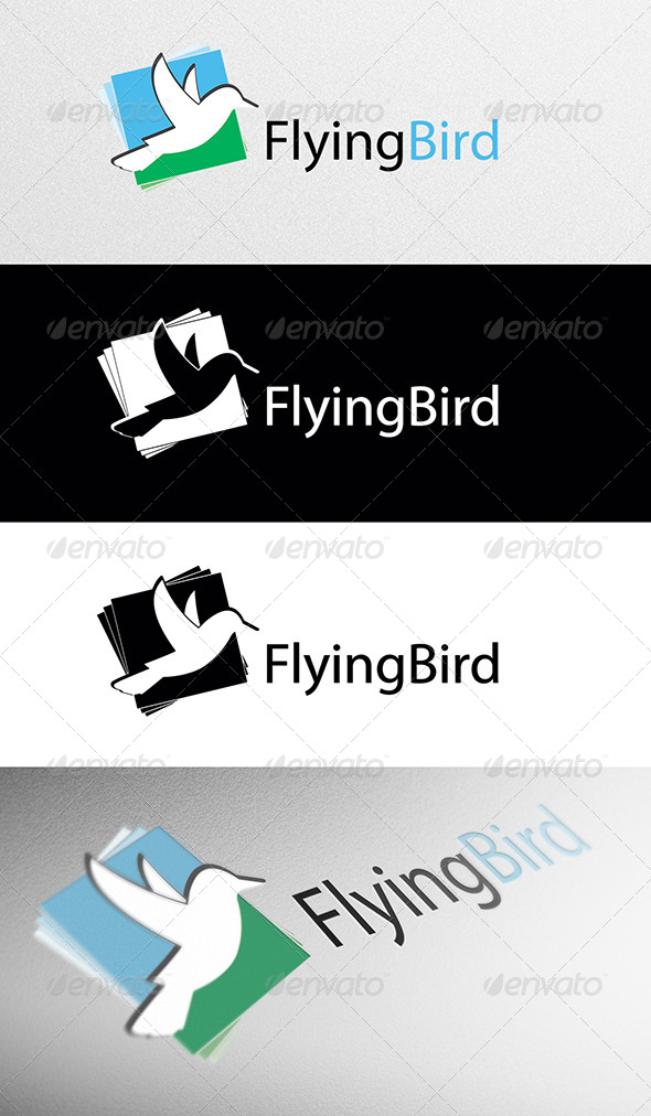 Flying Bird Logo - Animals Logo Templates