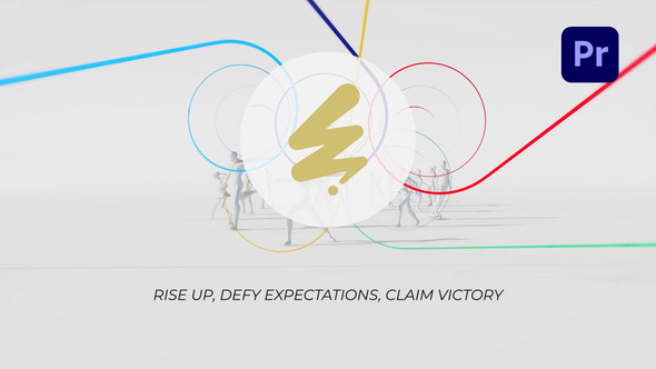 International Sport Games Logo Unveil Premiere Pro template preview