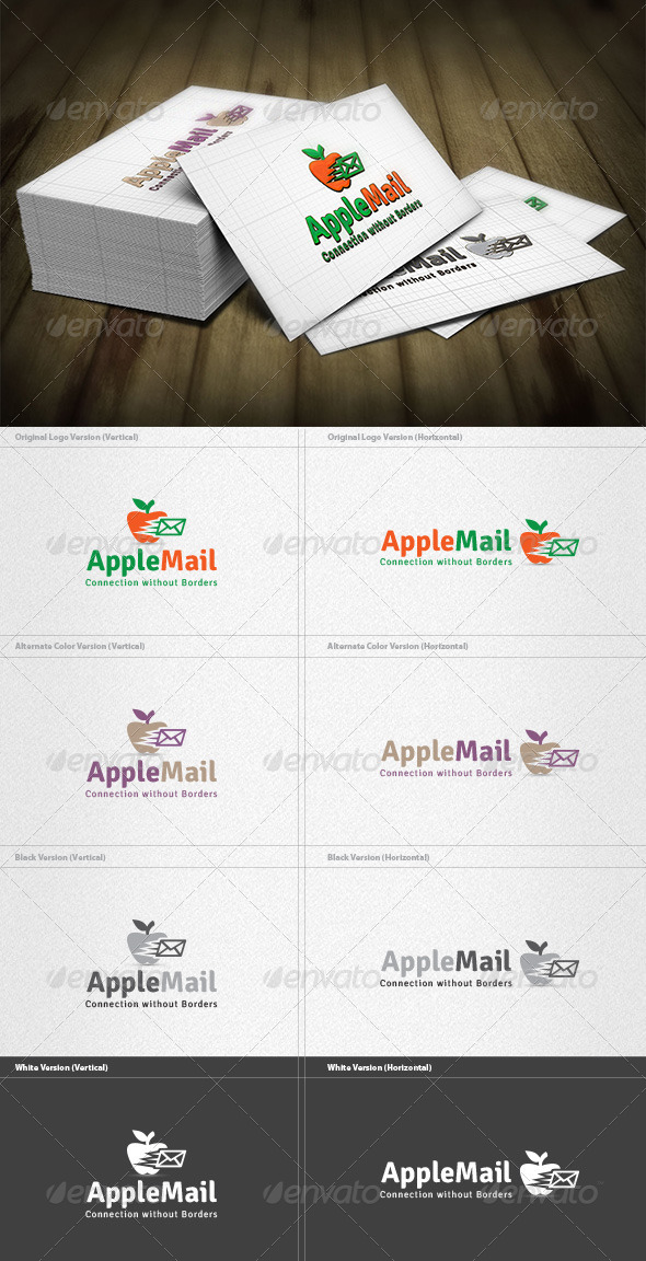 Apple Mail Logo - Food Logo Templates