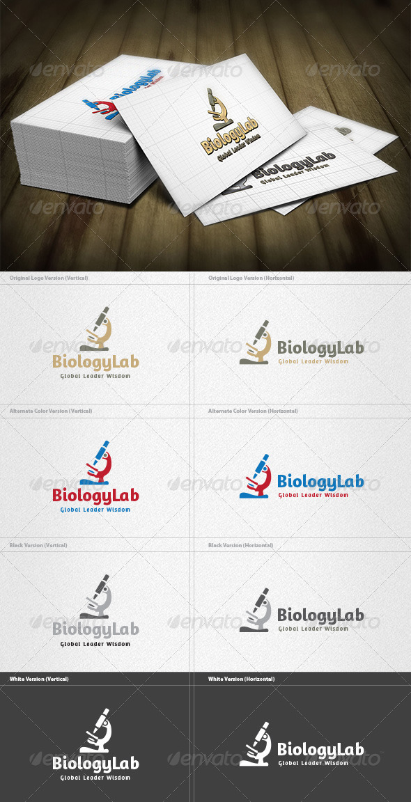 Biology Lab Logo - Objects Logo Templates