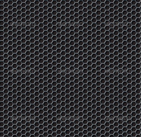 Hexagon Grid Seamless Pattern - Patterns Decorative