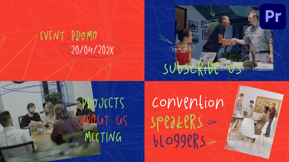 Scribble Event Promo for Premiere Pro Premiere Pro template preview