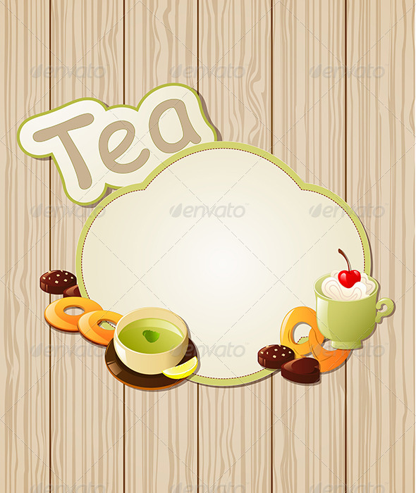 Tea Label - Food Objects