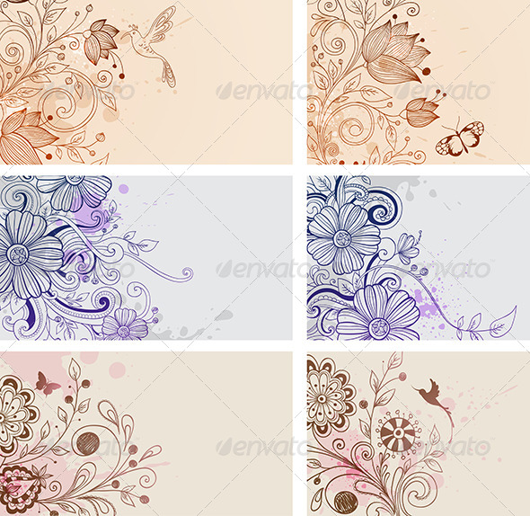 Vintage Cards - Backgrounds Decorative