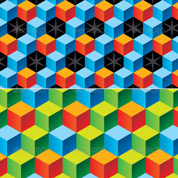 Child Bricks 3D Pattern - Patterns Decorative