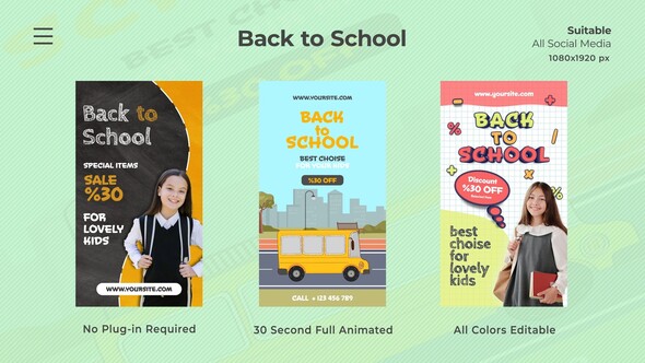 Back to School Openers template preview