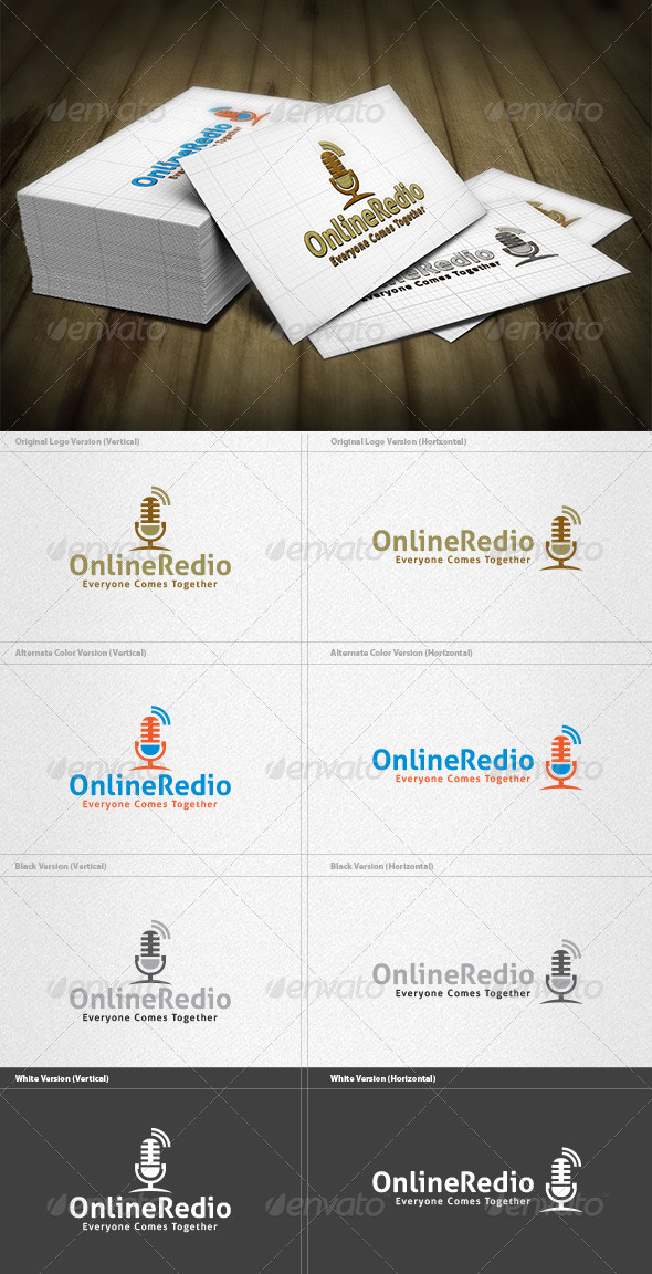 Online Redio Logo - Symbols Logo Templates
