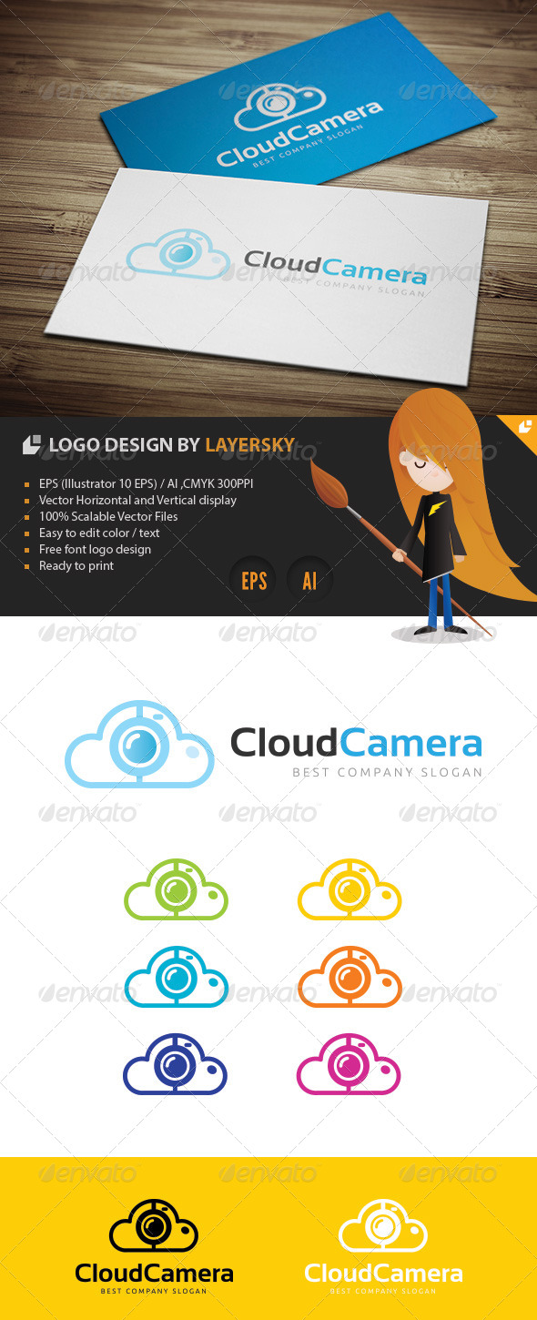 Cloud Camera Logo - Nature Logo Templates