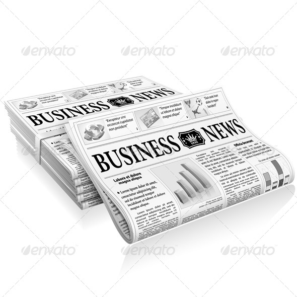Concept - Business News - Media Technology