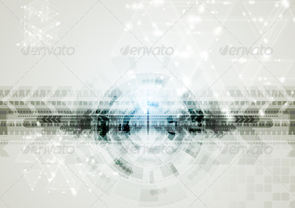 Abstract Vector Hi-Tech Background - Backgrounds Decorative