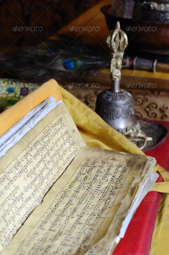 Buddhist text - Stock Photo - Images