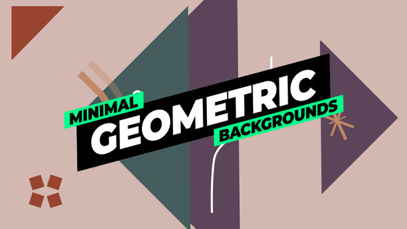 Geometric Backgrounds Elements template preview