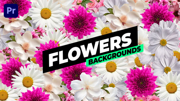 Flowers Backgrounds Premiere Pro template preview