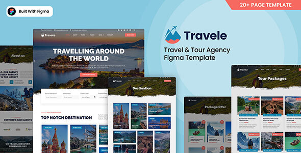 Travele – Travel & Tour Agency Figma Template