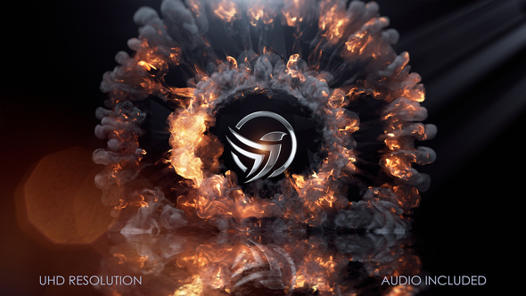 Fire Logo Intro Logo Stings template preview