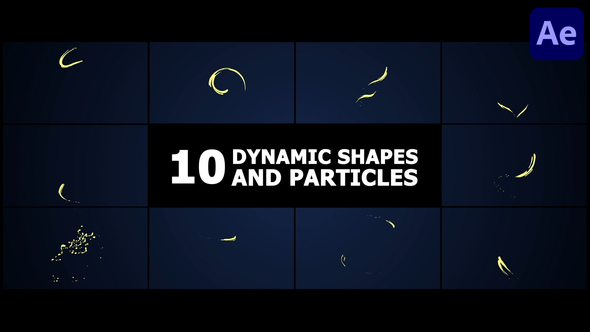 Dynamic Shapes And Particles | After Effects Elements template preview