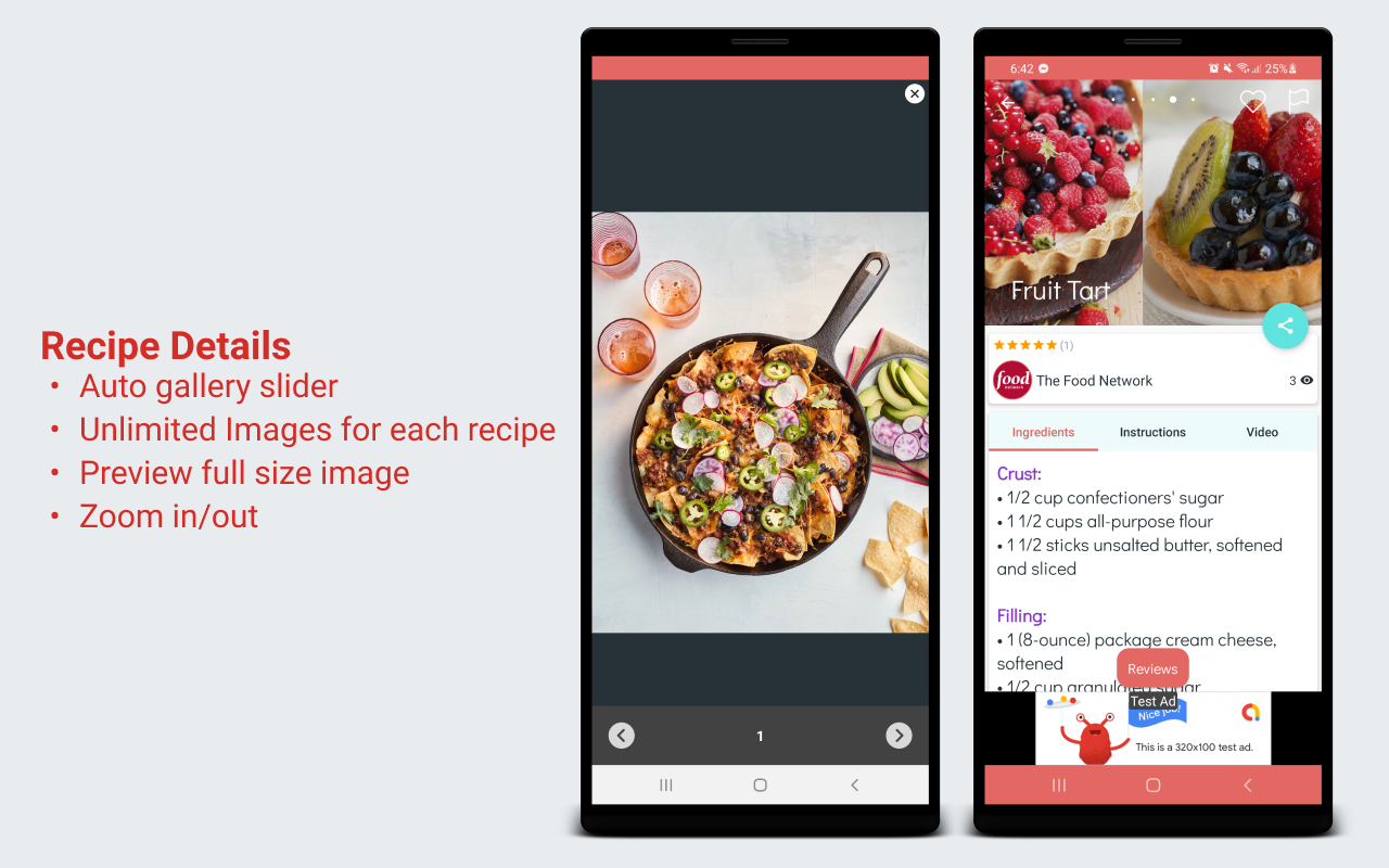 Recipes - Cookbook App for Android with Admin Panel by LeenahAlbanna