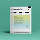 Green Blue Gradient Modern Creative Letterhead