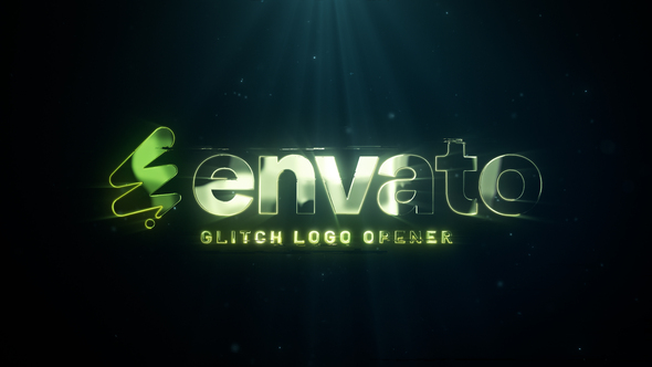 Glitch Logo Logo Stings template preview