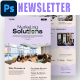 Marketing Solutions Email Newsletter PSD Template