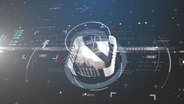 High tech Glitch Logo Reveal Logo Stings template preview