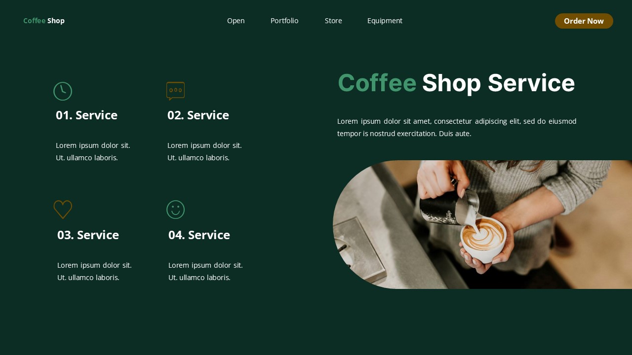 Coffee Shop - Cafe Google Slide Templates, Presentation Templates ...