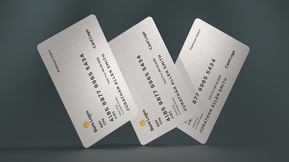 Credit Card Mockup Product Promo template preview