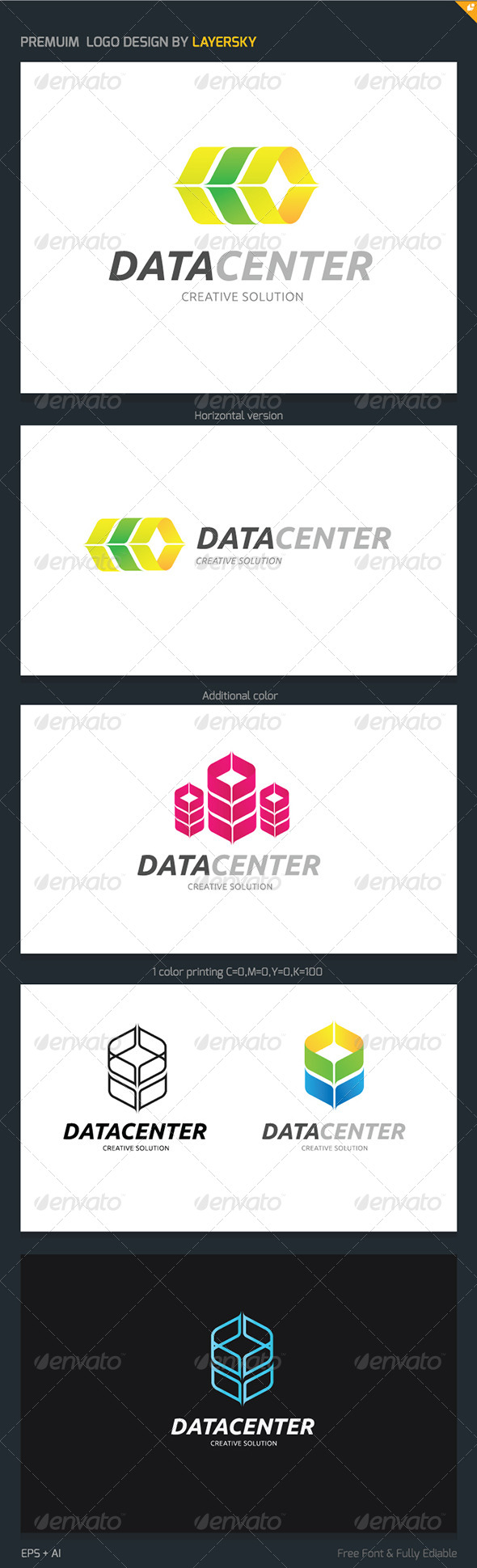 Data Center Logo - Symbols Logo Templates