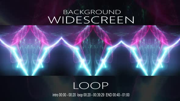 Cinematic Neon Wall Projection