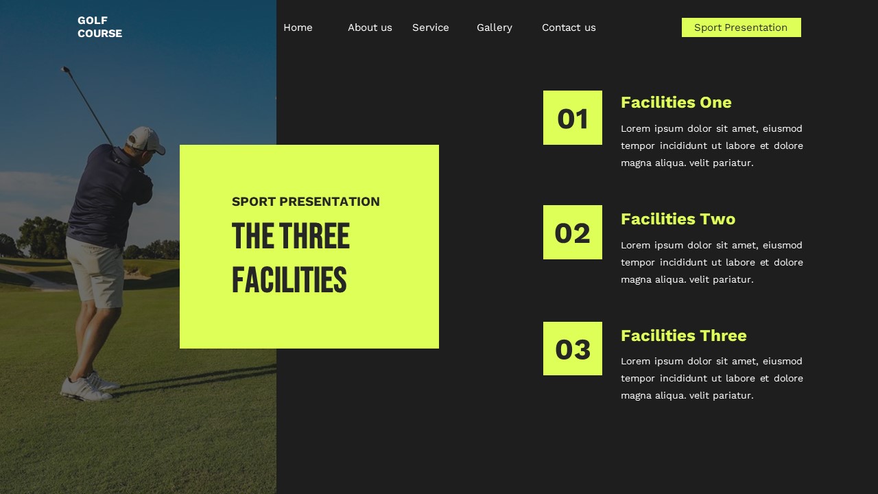 Golf Course - Golf Google Slide Templates, Presentation Templates ...