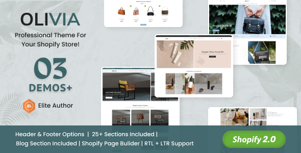 Olivia - Multipurpose Shopify Theme OS 2.0