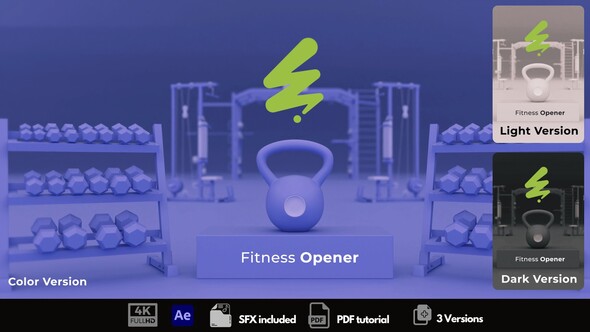 Fitness Opener Openers template preview