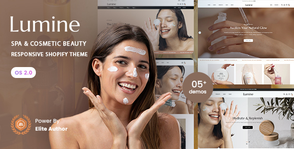 Lumine – Spa & Cosmetic Beauty Responsive Shopify 2.0 Theme